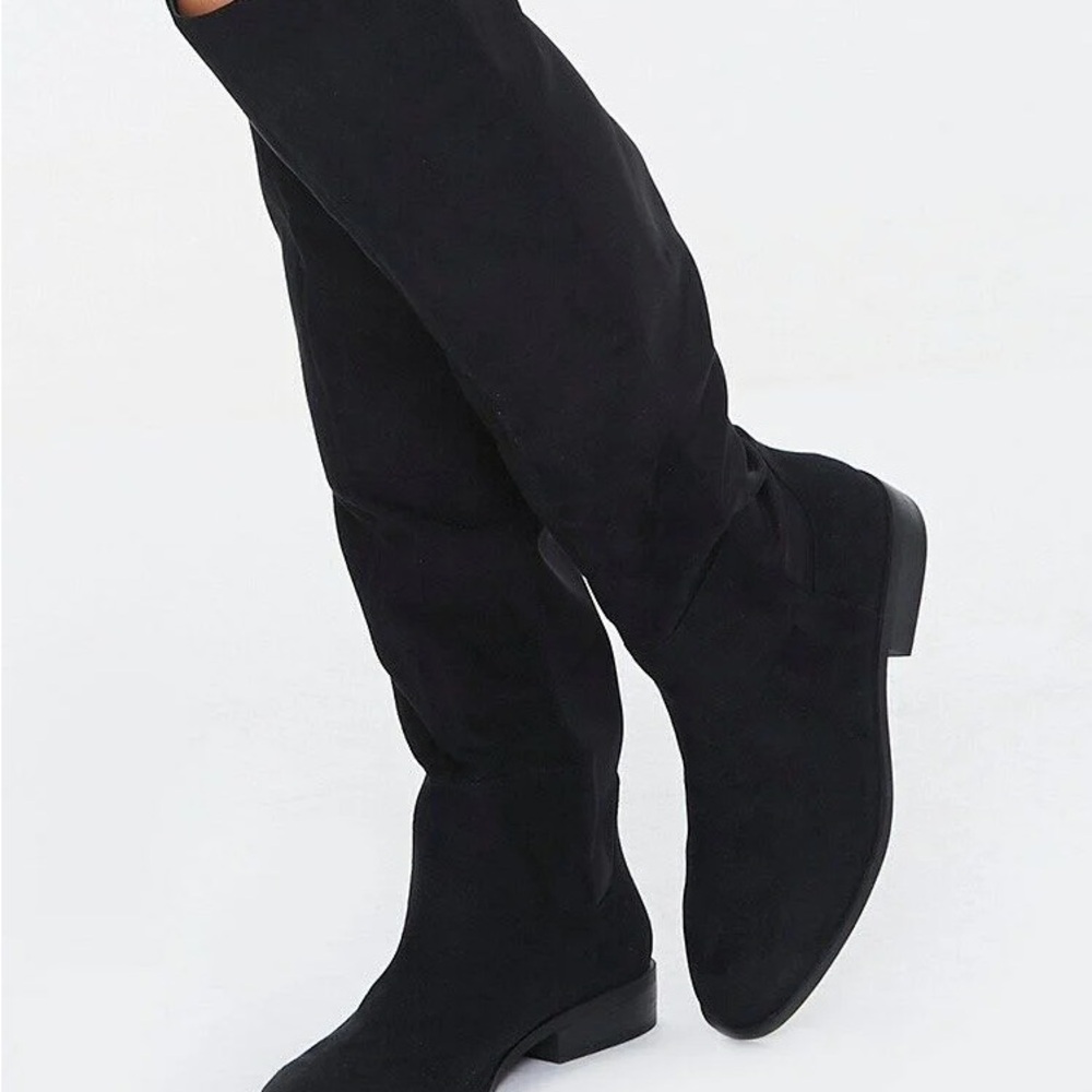 Source Unknown Black Over the Knee Boots